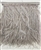 FTR-OST-100-SILVER.  Ostrich Feather - SILVER  - 7 INCH