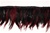 FTT-ROO-101-BLACKBURGUNDY.  5.0"-wide Rooster Feather On Tape
