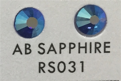 Premium Hot Fix Rhinestone - AB Sapphire