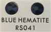 Flat Back / No-Glue Loose Crystal Rhinestone - Blue Hematite
