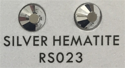 Premium Hot Fix Rhinestone - Silver Hematite