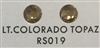 Low-Lead Machine Cut (MC) Hot Fix Rhinestone - Lite Colorado Topaz