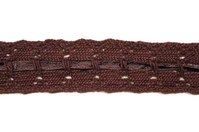 LNS-CRO-118-BROWN.  Crochet Lace