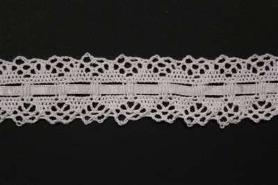LNS-CRO-118-WHITE.  Crochet Lace