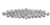 RHS-APL-M110-AB.  Glue-On / Sew-On AB Crystal Rhinestone Applique - Silver Metal Backing - 2 inch X 9 Inch