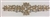 RHS-APL-M220-GOLD. Glue-On or Sew-On Clear Crystal Rhinestones on Gold Metal Applique - 9 x 2.5 Inches. Can be Used for Making Belts, Sashes, Head-Bands, Party Dresses and Costumes.