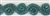 RHS-TRM-1152-TURQUOISE.  TURQUOISE CRYSTAL RHINESTONE TRIM - TURQUOISE BEADS - 1.5 INCH WIDE