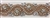 RHS-TRM-1152A-ROSEGOLD. Clear Crystal Rhinestone Trim with Rose Gold Beads - 1.5 Inch Wide