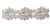RHS-TRM-1564-SILVER.  CRYSTAL RHINESTONE TRIM - 2.5 INCHES WIDE - REPEAT LENGTH 3 INCHES