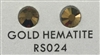 Premium Hot Fix Rhinestone - Gold Hematite