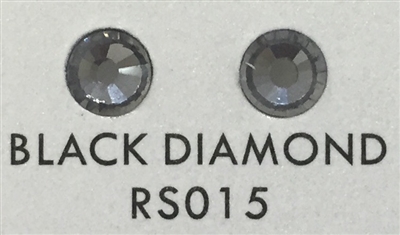 Low-Lead Machine Cut (MC) Hot Fix Rhinestone - Black Diamond