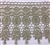 LNS-BBE-231-GOLD. Gold Bridal Lace with Shiny Crystals - Sold By the Yard - 4.5 Inch Wide