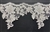 LNS-BBE-287-OFFWHITE. EMBROIDERED BRIDAL BEADED LACE - 6" - OFFWHITE