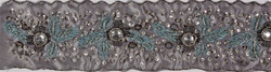 LNS-BED-141.   2.5"-wide Handmade Indian Beaded Lace