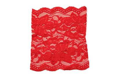 LST-REG-117-RED.  Stretch Lace