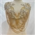 â€‹RHS-APL-082-GOLD-BODICE.  Sew-On Bodice Crystal Rhinestone Bodice Applique with Gold Beads -  18.5"  X 17.5"