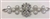 RHS-APL-M128-SILVER. Glue-On Sew-On Clear Crystal Rhinestones on Silver Metal Applique - 8 x 2.5 Inches. Can be Used for Making Belts, Sashes, Head-Bands, Party Dresses and Costumes.