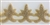 RHS-TRM-1344-GOLD.  CRYSTAL RHINESTONE TRIM - 3 INCHES WIDE - REPEAT LENGTH 2.5 INCHES