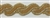 RHS-TRM-1420-GOLD.  CRYSTAL RHINESTONE TRIM WITH GOLD BEADS - 1.5 INCHES WIDE