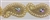 RHS-TRM-1803-OFFWHITEGOLD.  Hot-Fix, Sew-On Rhinestone Trim - Off-White Pearls, AB Rhinestones, Gold Beads - 2.75 Inch Wide - 7 Pieces in a Yard