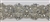 RHS-TRM-T025-SILVER.  Hot-Fix or Sew-On Clear Crystal Rhinestone Trim with Pearls - Silver Cup - 1.5 Inch Wide