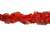 RUF-NST-101-RED.  Non-Stretch Ruffle Lace.