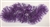 APL-BED-116-PURPLE. Beaded Applique with Pearls on Net. - Purple- 15.5" x 6.5" - Each $6