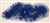 APL-BED-116-ROYALBLUE. Beaded Applique with Pearls on Net. - Royal Blue- 15.5" x 6.5" - Each $6