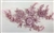APL-BED-117-PINK. Beaded Applique with Rhinestones on Net. - Pink - 13.5" x 8" - Each $6