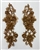APL-BED-126-CAMEL-3D-PAIR.  Beaded Applique - 3D on Net. - Camel with Sequins -and Beads 11" x 5" - Pair $6