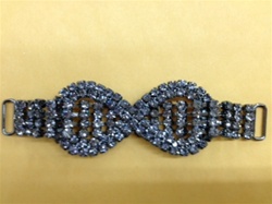 BKL-RHS-012.  Purple Rhinestone Buckle
