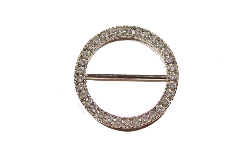 BKL-RHS-135-clearAB.  RHINESTONE BUCKLE