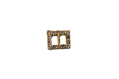 BKL-RHS-190-GOLD.  Rhinestone Buckle