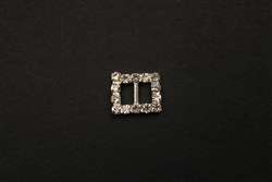 BKL-RHS-190-SILVER.  Rhinestone Buckle