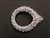 BKL-RHS-237-SILVER.  Rhinestone Buckle