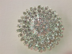 BRO-RHS-052.  RHINESTONE BROOCH
