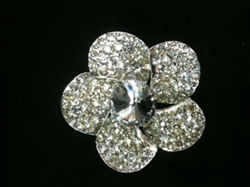 BRO-RHS-176.  Crystal Rhinestone Brooch
