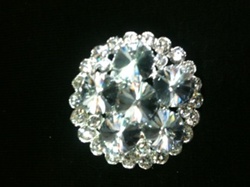BRO-RHS-177.  Crystal Rhinestone Brooch