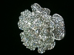 BRO-RHS-180.  Crystal Rhinestone Brooch