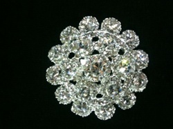 BRO-RHS-182.  Crystal Rhinestone Brooch