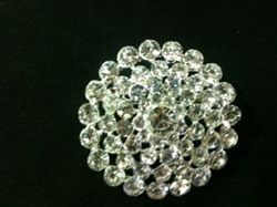 BRO-RHS-183.  Crystal Rhinestone Brooch