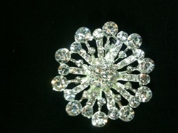 BRO-RHS-184.  Crystal Rhinestone Brooch