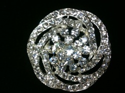 BRO-RHS-192.  Crystal Rhinestone Brooch