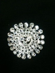 BRO-RHS-193.  Crystal Rhinestone Brooch