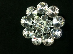 BRO-RHS-194.  Crystal Rhinestone Brooch