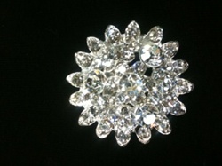 BRO-RHS-196.  Crystal Rhinestone Brooch