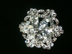BRO-RHS-197.  Crystal Rhinestone Brooch