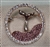 BRO-RHS-432-GOLDPINKWHALE. Rose Gold Metal - Pink Crystal Rhinestone Brooch - Whale Pin