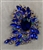 BRO-RHS-4424GOLDSAPPHIRE.  Gold Sapphire Rhinestone Brooch