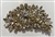 BRO-RHS-445-GOLDCRYSTAL.  Gold Crystal Rhinestone Brooch